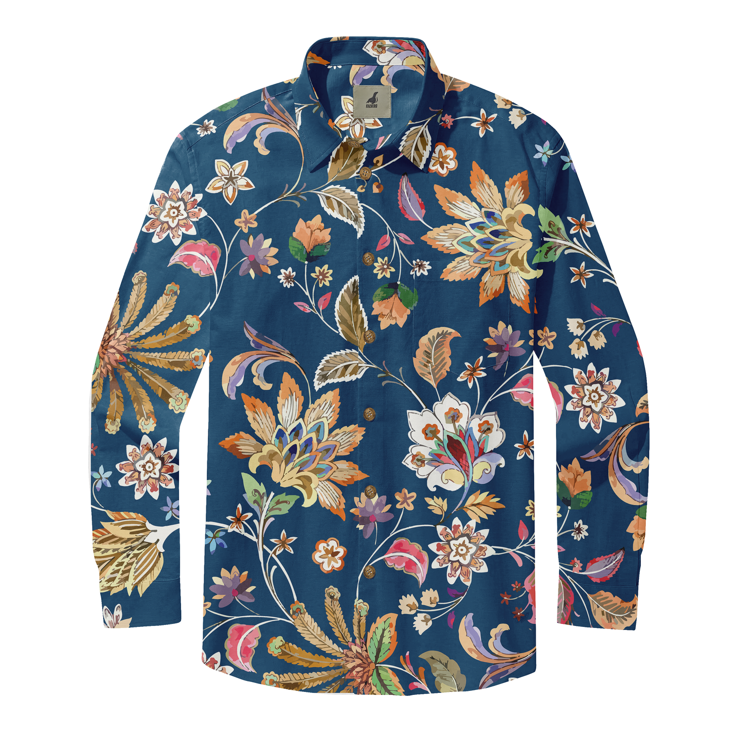 Azure Garden Long Sleeve Shirts