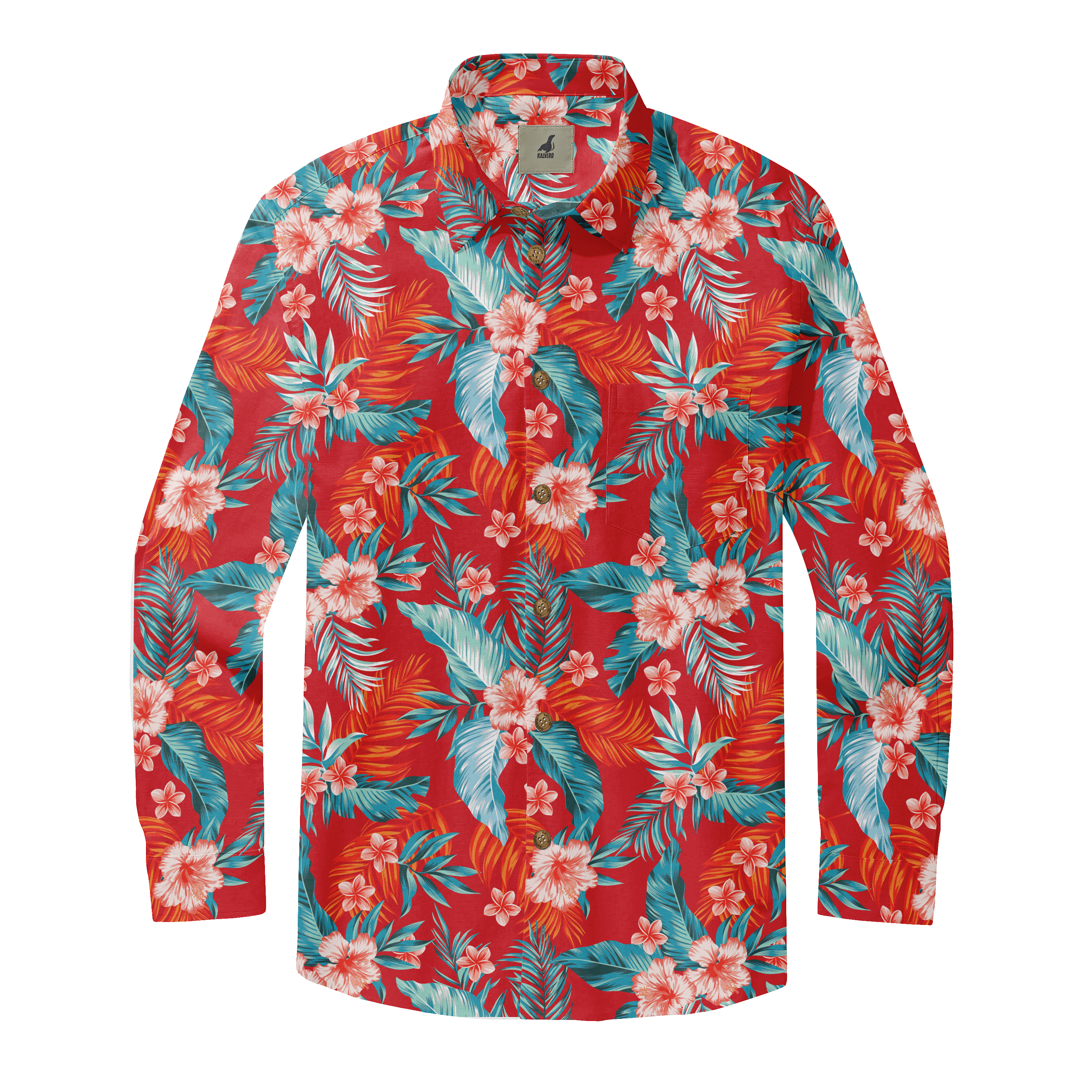 Island Bloom Long Sleeve Shirts