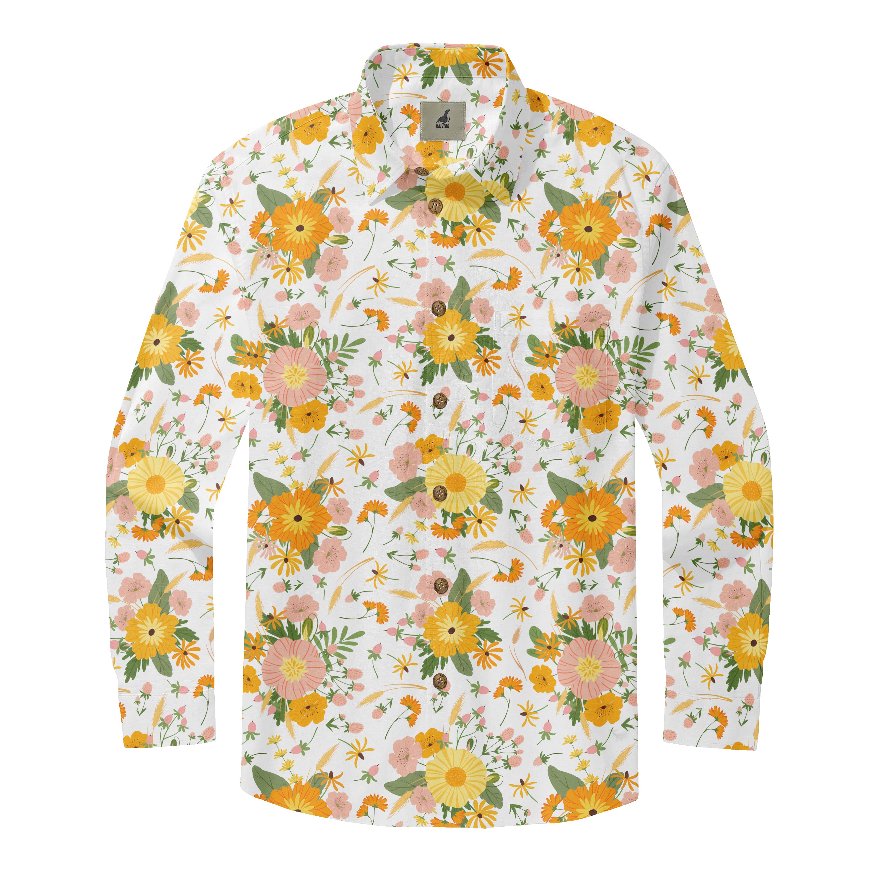 Blooming Radiance Long Sleeve Shirts